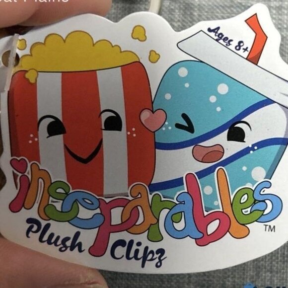 NWT Inseperables Plush Clip Bear and Bee - Picture 3 of 4